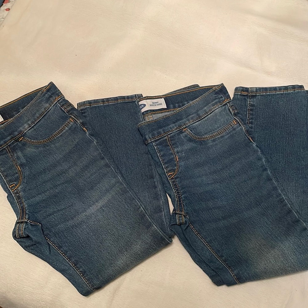 Old navy skinny pull on jeans size 6/7